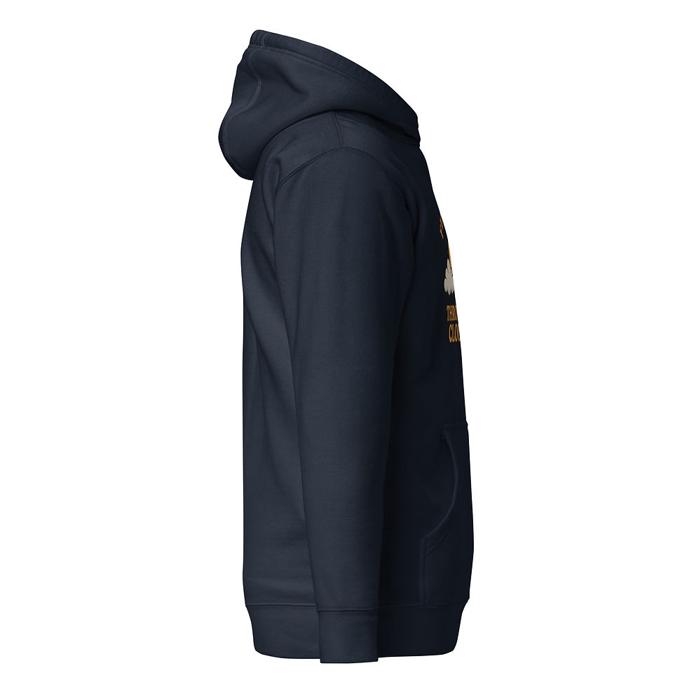 Thumbnail: Side of navy hoodie