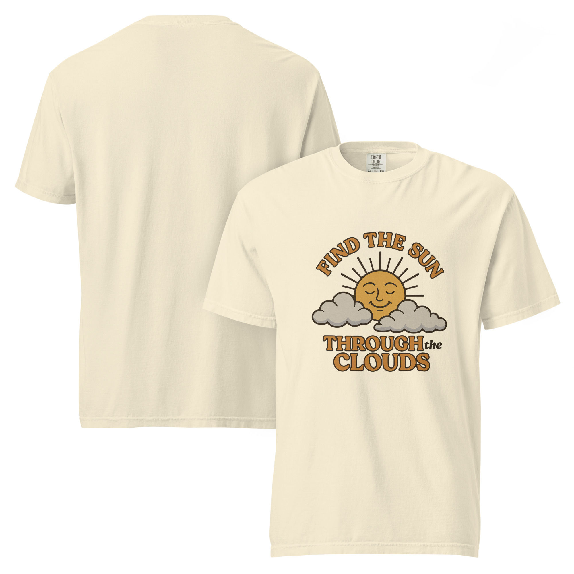 Retro: Find the Sun Through the Clouds – Comfort Colors® Tee
