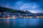 A photo of Dartmouth taken in the blue hour, by Devon photographer Gary Holpin Photography