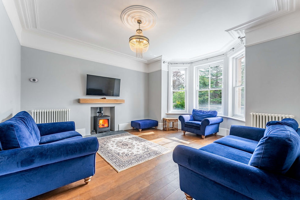 Property photo of a living room interior of an upscale property in East Devon