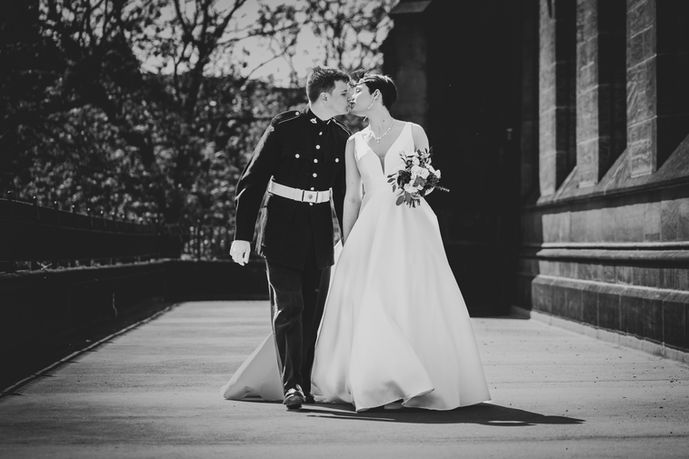 A blissful moment captured as the newlyweds share a tender kiss.Liva Paseka Photography, UK and Destination Wedding Photographer