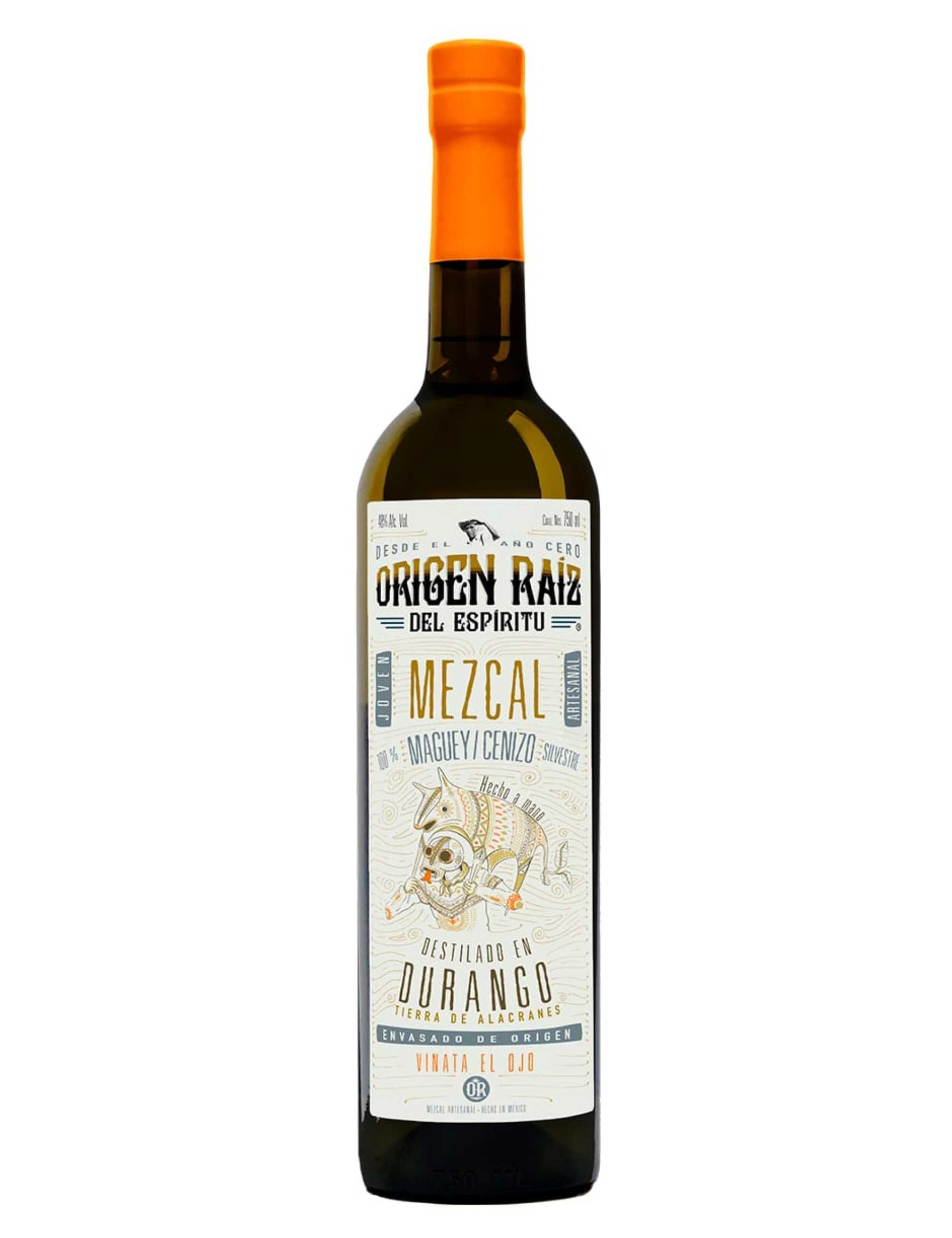 Origen Raiz Mezcal Cenizo 48% ALC, 750 ML