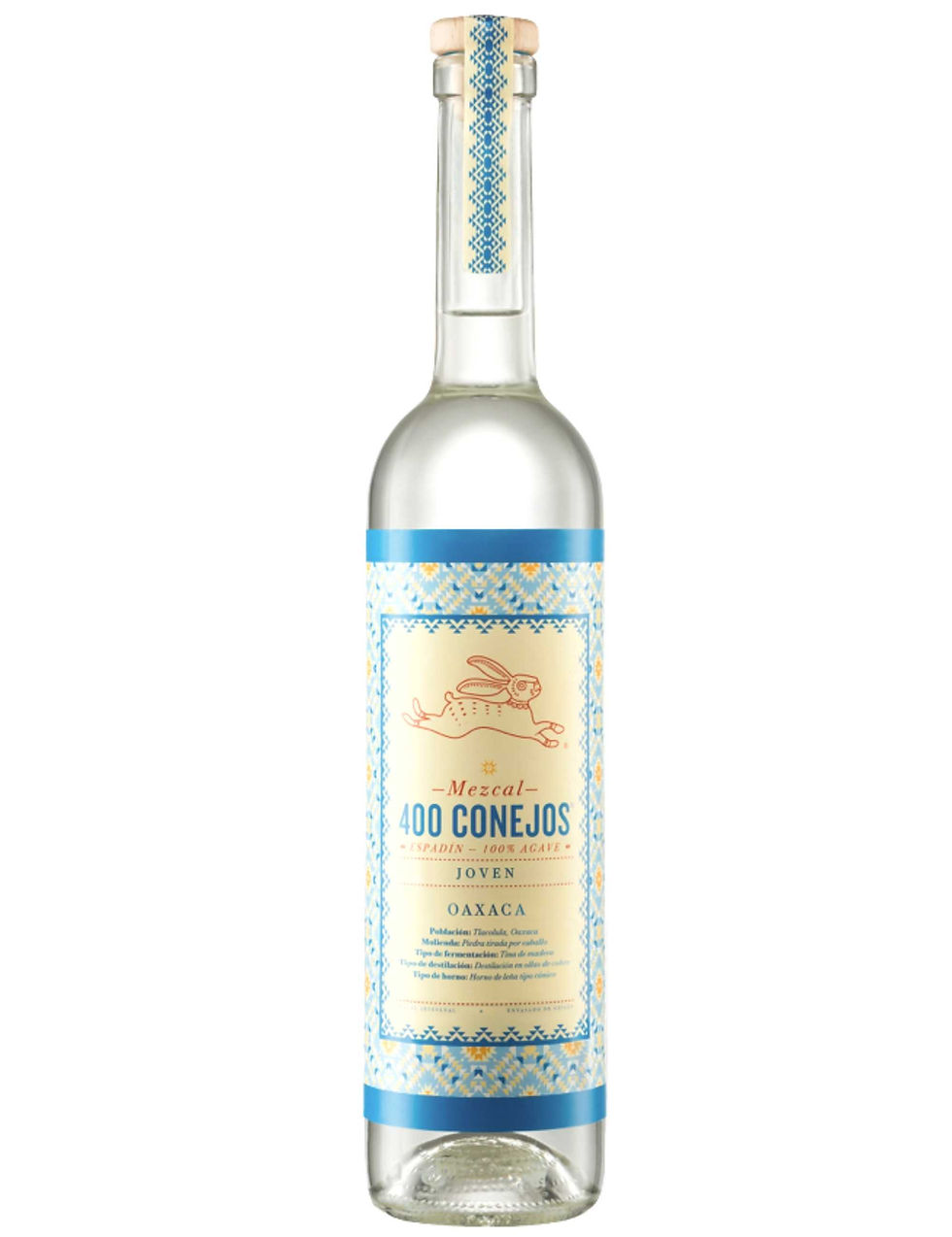 400 Conejos Mezcal Joven Espadín 38% ALC, 750 ML