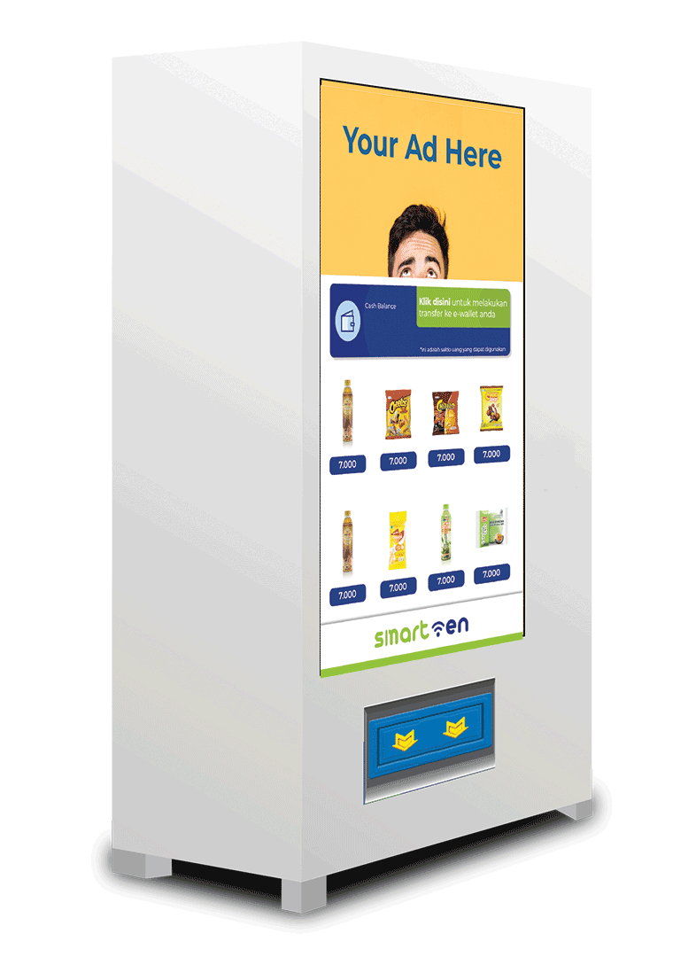 video screen vending machine