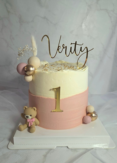 First Birthday Celebration Cake