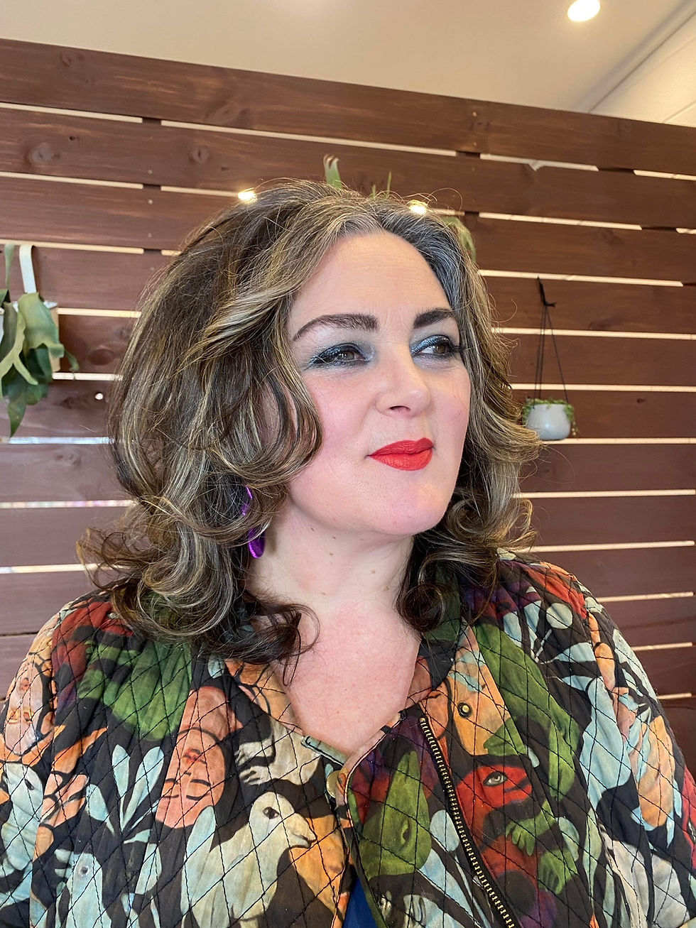Woman with styled hair and makeup at Hair and Beauty Retreat Daylesford