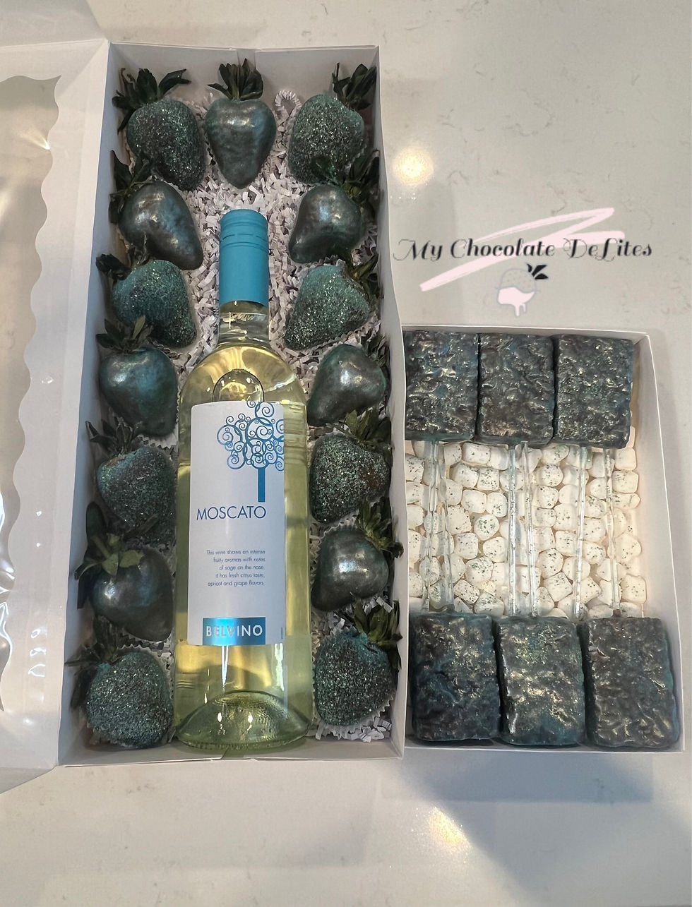 Blue Wine Box