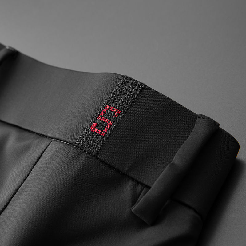 Miniatura: Browon-calça casual masculina de seda gelada, meia reta e fina para respiraçã