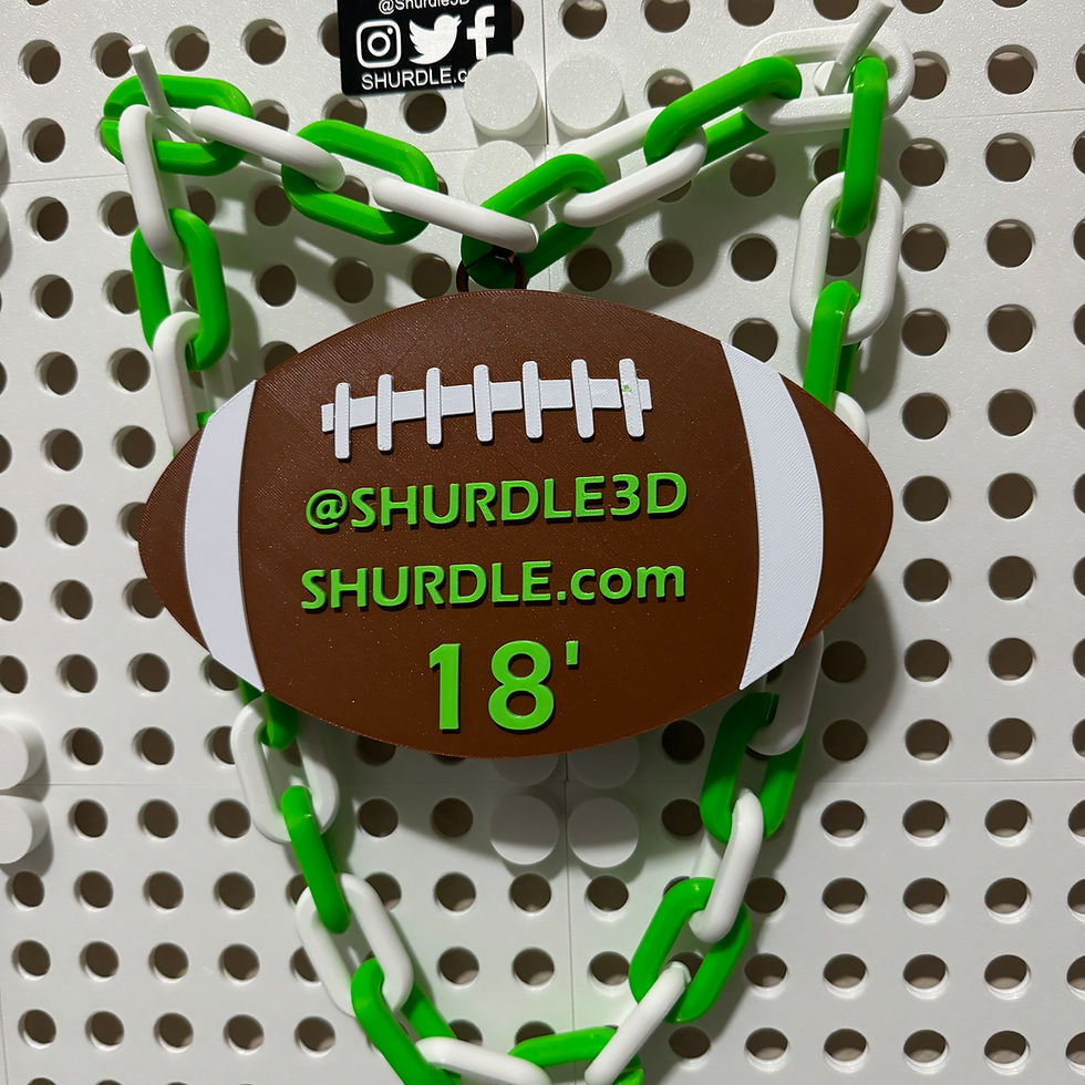 Thumbnail: Football Generic Necklace Badge - Files Only