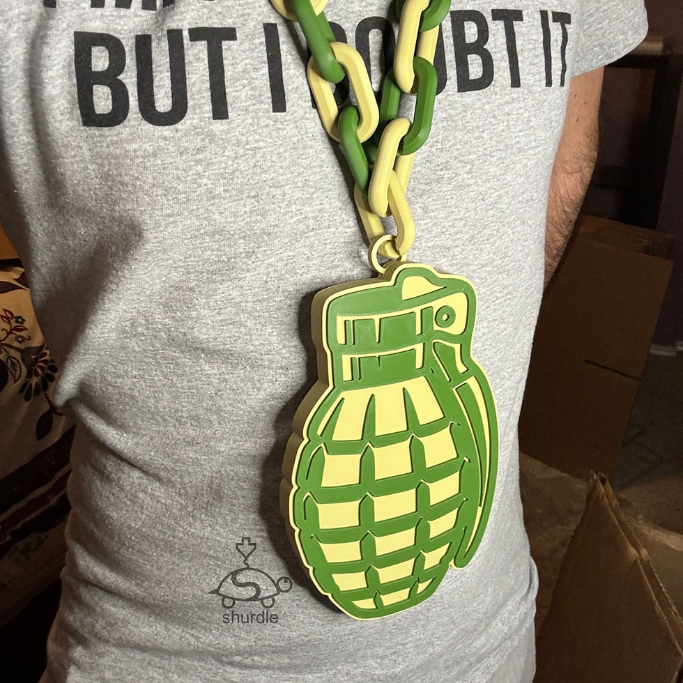 Thumbnail: Grenade Necklace Badge - Files Only