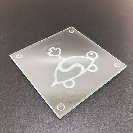 Laser Engraved Glass & Slate Coasters