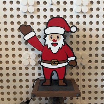 Waving Santa Claus