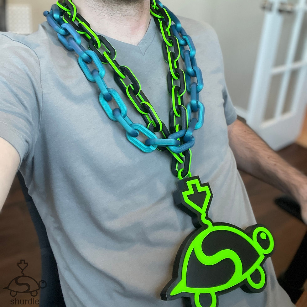 Thumbnail: Necklace Badge Chain Links - Files Only