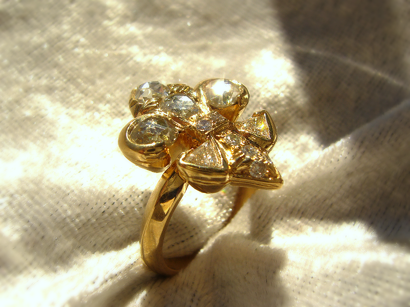 Bague or & diamants