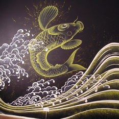 pintura mural estilo trompe d'oleil mural arte japonesa artista em são paulo