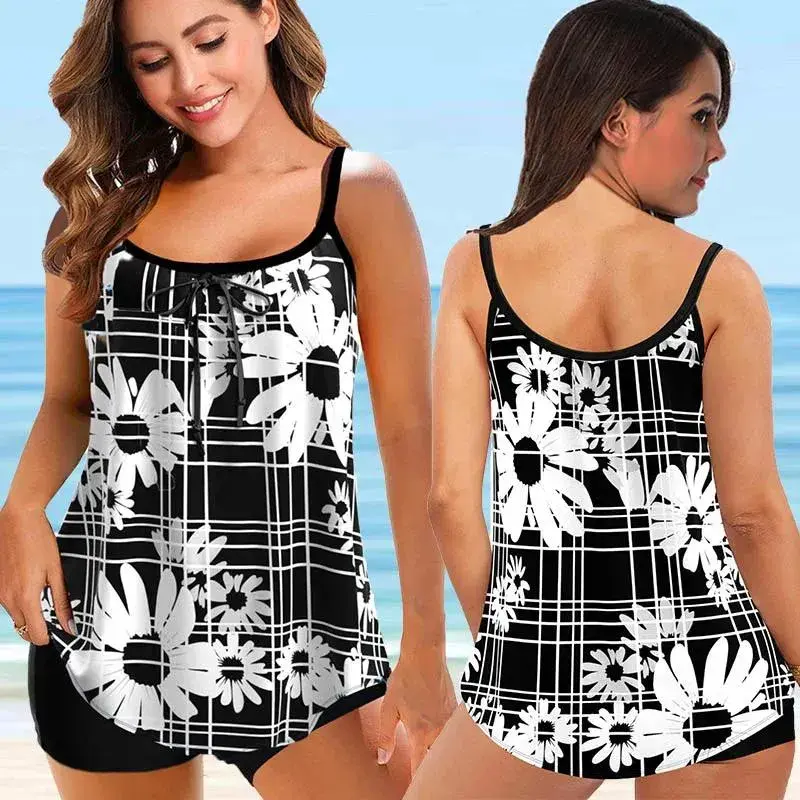 Women's Swimwear Women Two Piece Tankini Set 2024 Woman Sexy Bikinis Summer Fas
