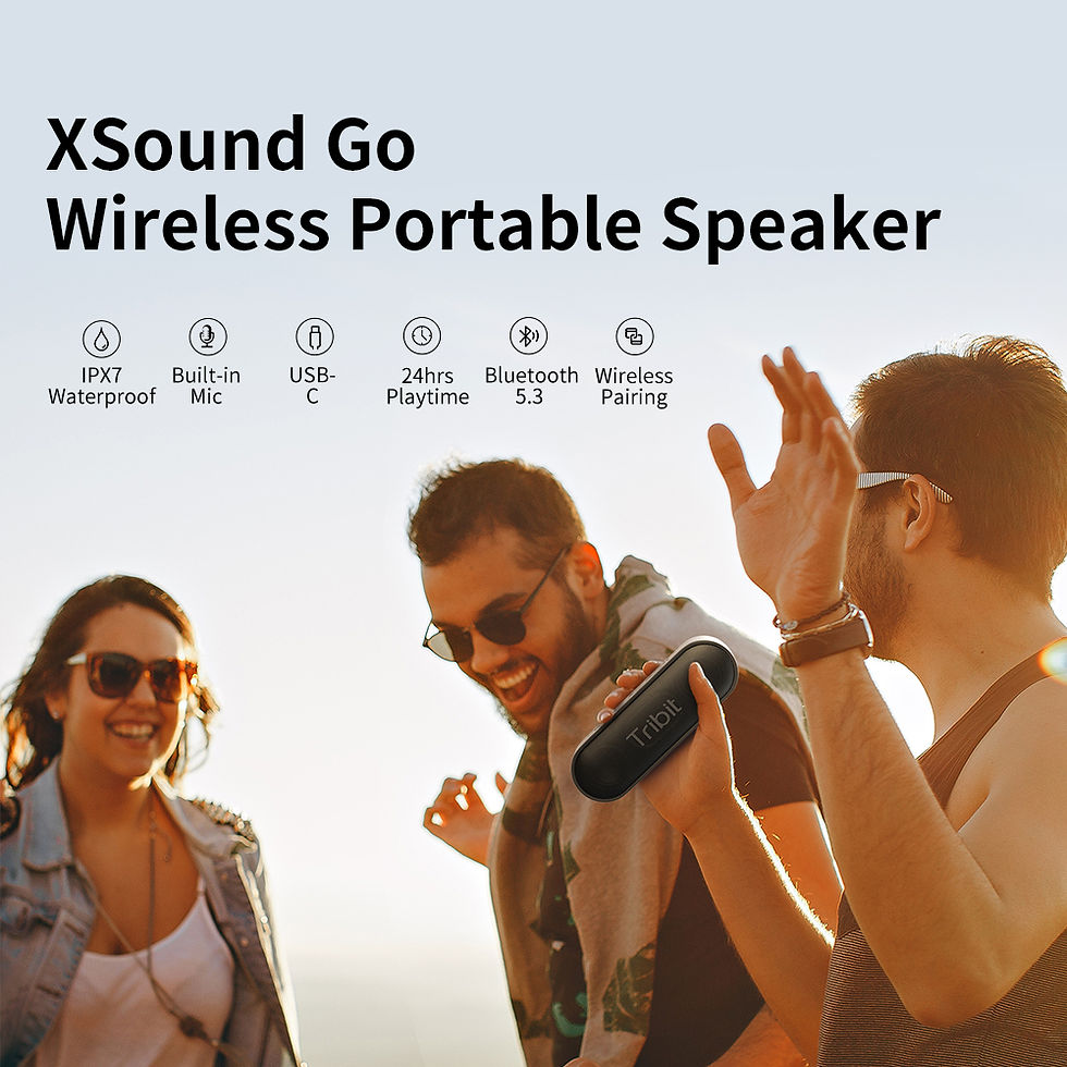 Miniatura: Tribit XSound Go Portable Bluetooth Speaker IPX7 Waterproof Better Bass 24-Hour 