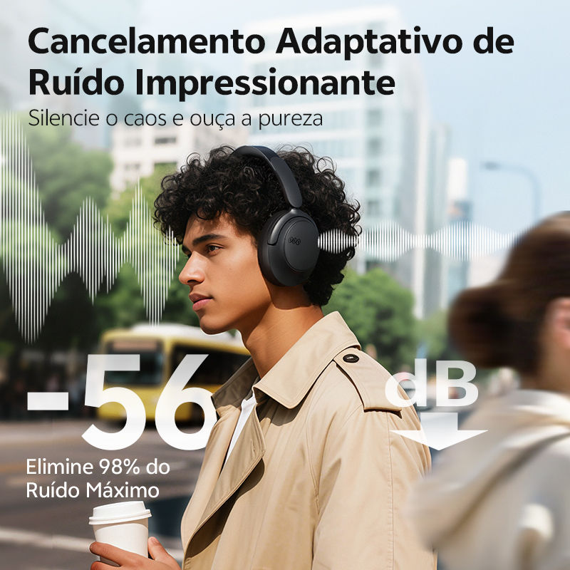 Miniatura: QCY H3S Over Ear Headphone Hi-Res LDAC Spatial Sound Headset H3S -56dB Adaptive 