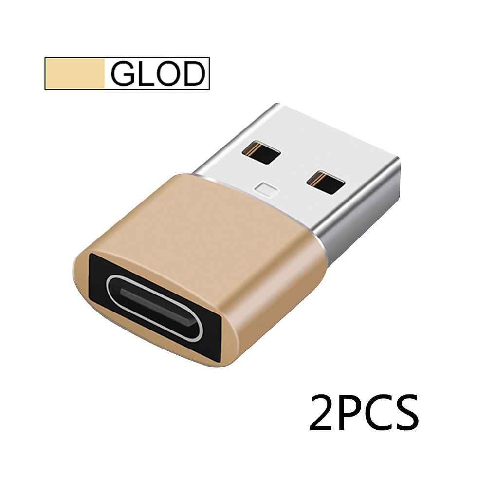 Miniatura: 2Pcs USB To Type C OTG Adapter USB USB-C Male To Micro USB Type-c Female Convert