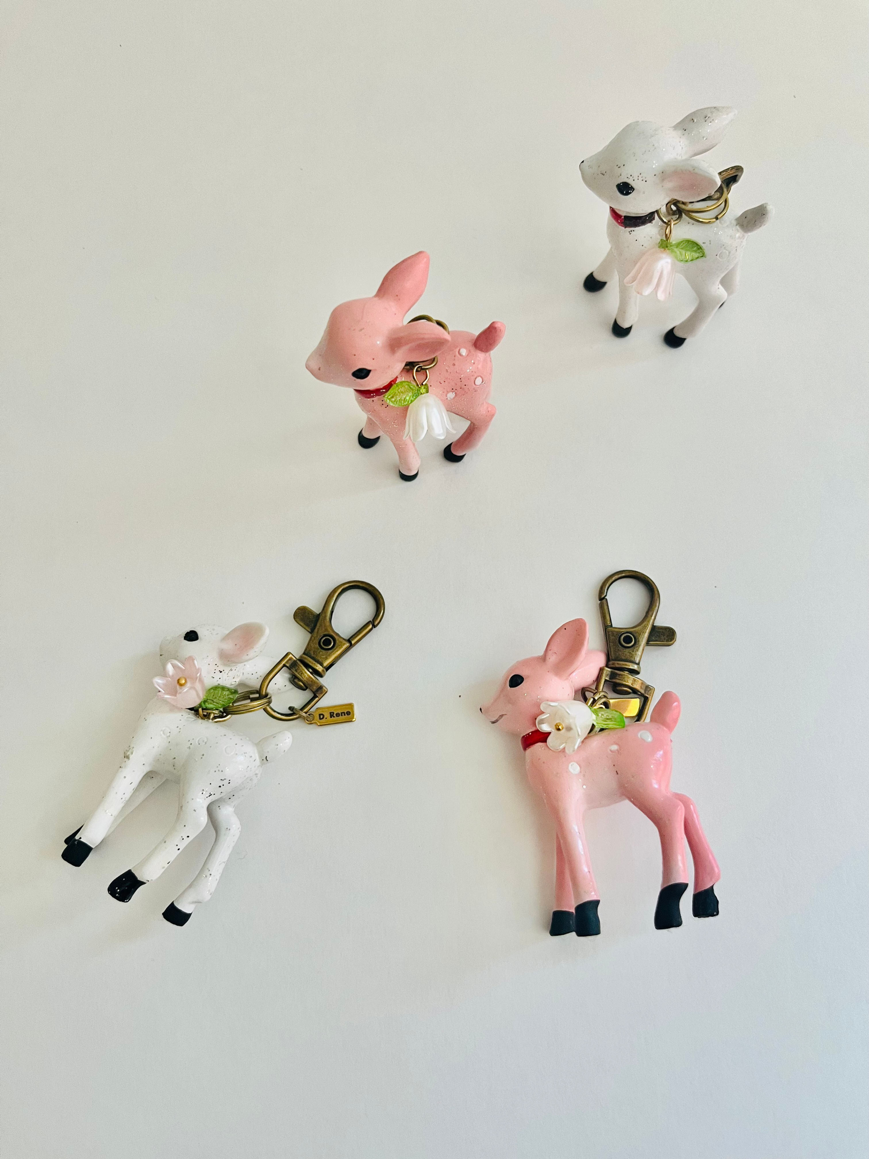 Resin Fawn Bag Charm