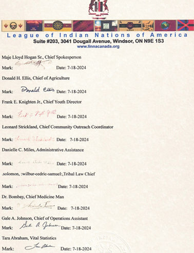 OFFICIAL LETTER TO TRUMP WITH EMBOSSER-S