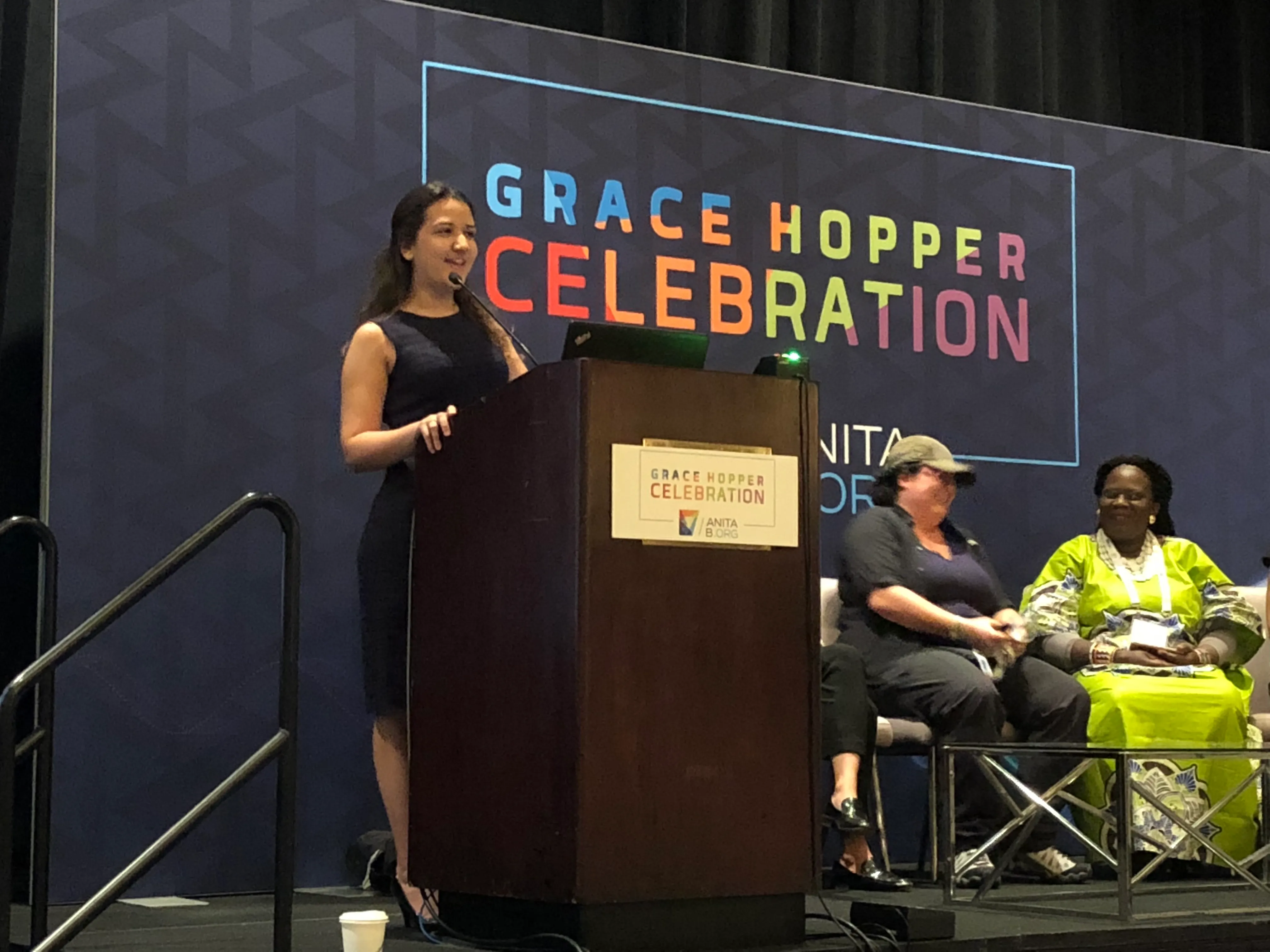 Mariana Carvalho GHC Pass it On Award Anita Borg Grace Hopper