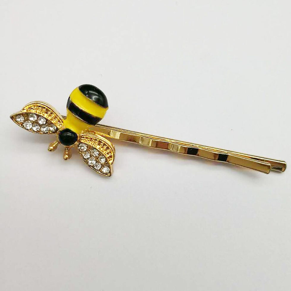 Thumbnail: Mode Vroue Meisie Bee Strass Hairgrip Girls Hair Accessories Hair Clip Love