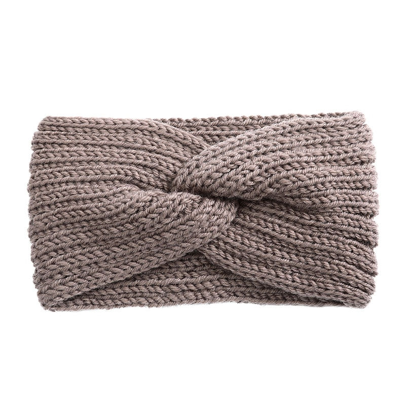 Miniatura: AWAYTR Knitted Knot Cross Headband for Women Autumn Winter Girls Hair Accessorie