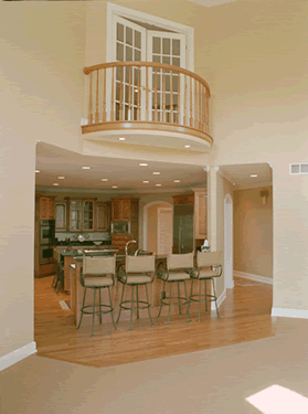 Great room open to kitchen