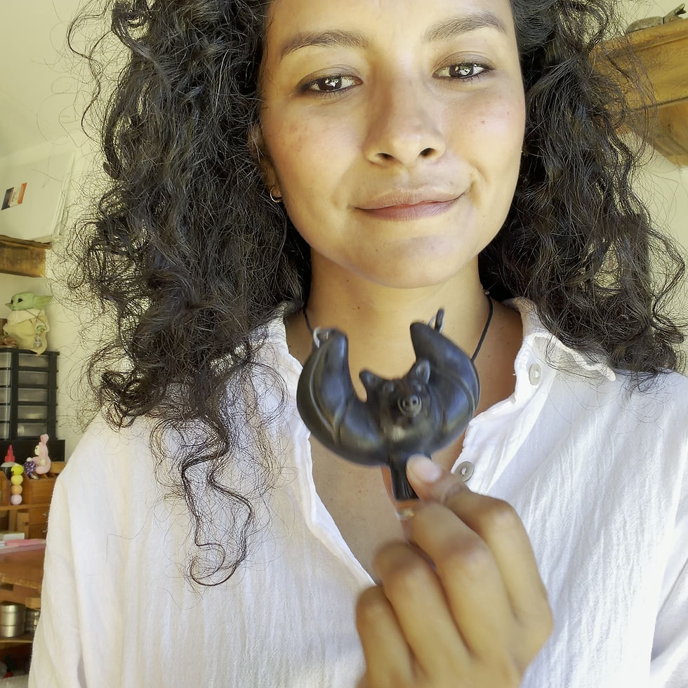 Thumbnail: Half Moon Bat Pendant (C)