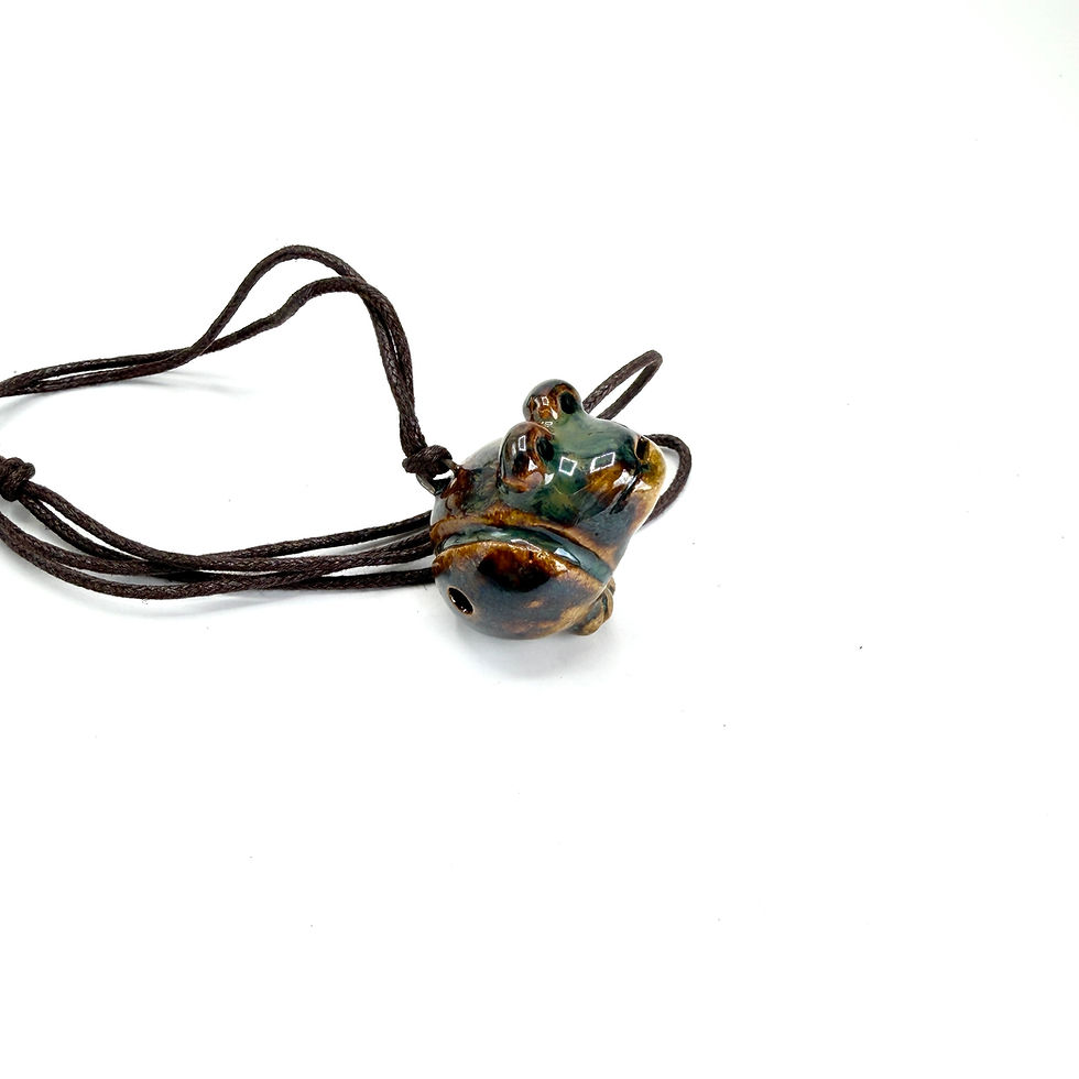 Thumbnail: Frog Whistle Pendant (Green Prince)