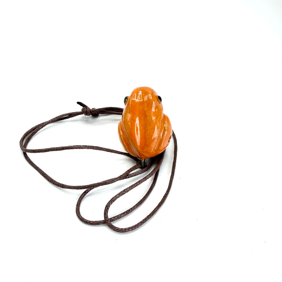 Thumbnail: Frog Whistle Pendant (Happy Orange)