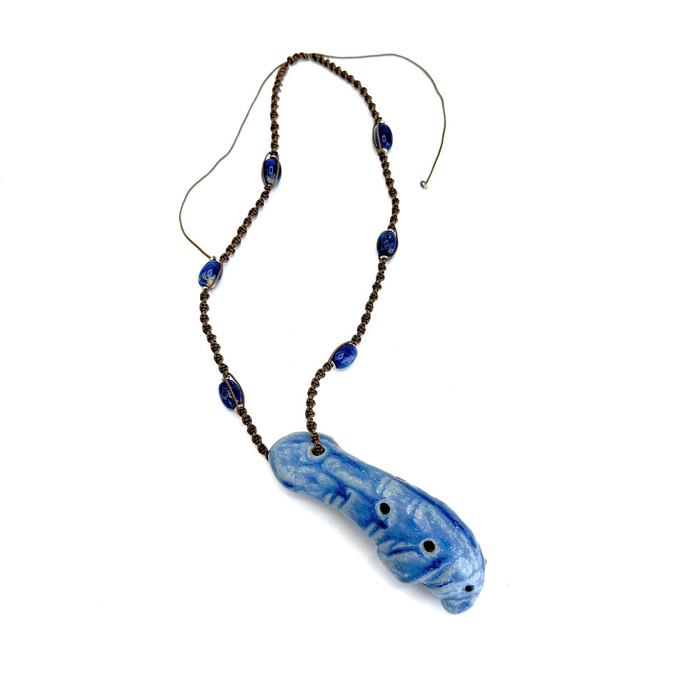 Thumbnail: Manatee Necklace with Azurite Stone