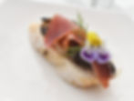 Brusheta de jamón serrano