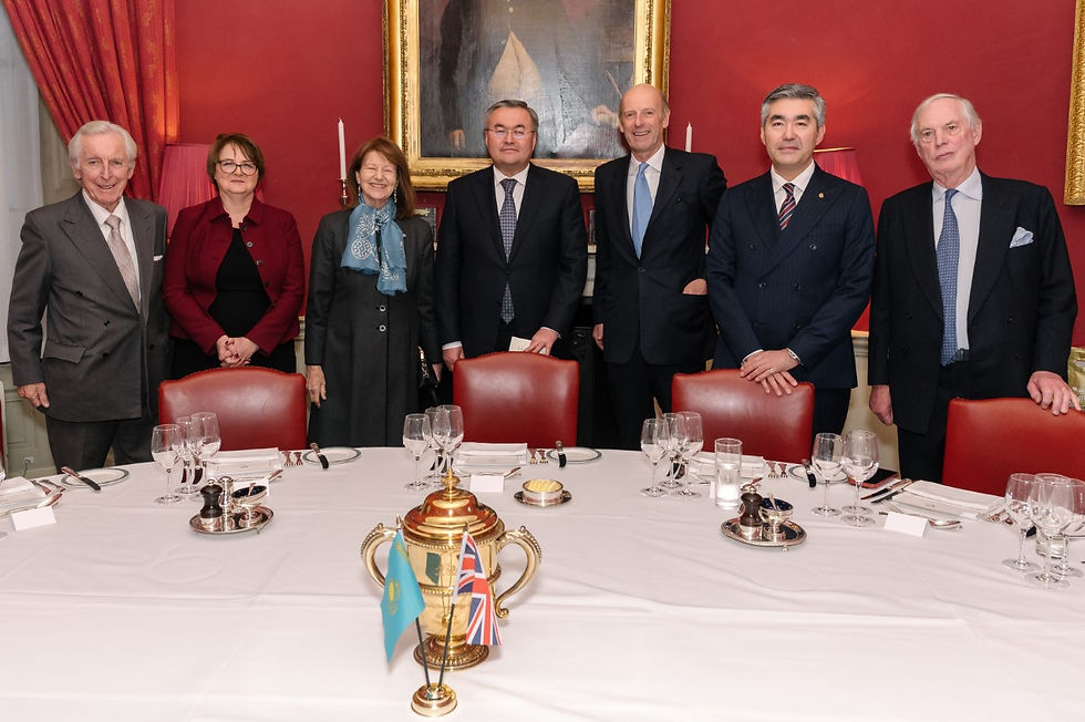 Lord Brennan KC, HE Kathy Leach, Baroness Nicholson of Winterbourne, HE Mukhtar Tileuberdi, Rupert Goodman, HE Magzhan Ilyassov, Rt Hon Lord Astor of Hever PC DL