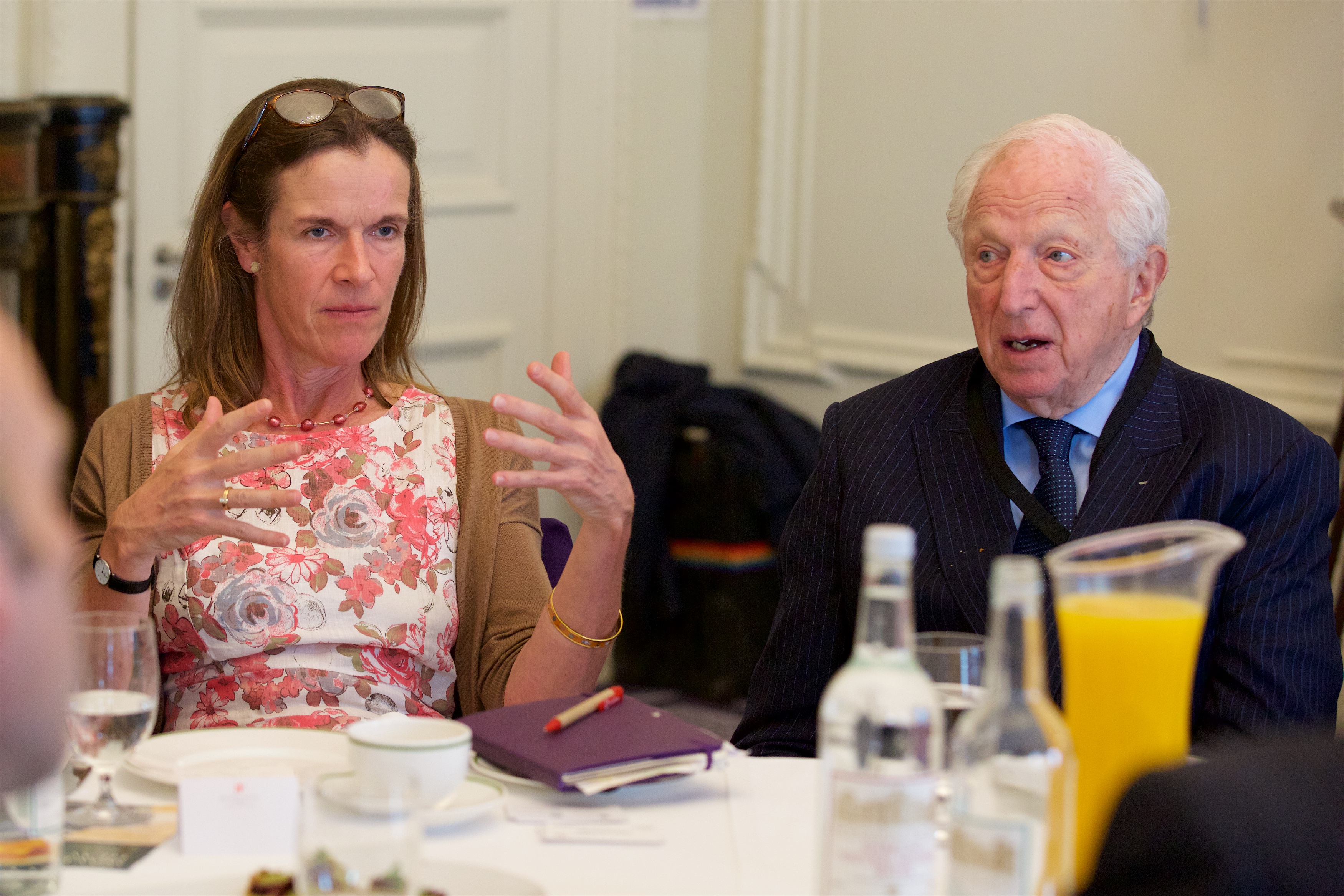 Judith Slater and Rt Hon Lord Woolf