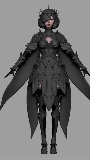 3D게임캐릭터모델링포트폴리오_엘프걸[zbrush,3dmax]