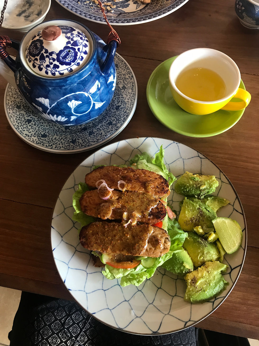 A vegan meal at "Simple Things" in Kampot