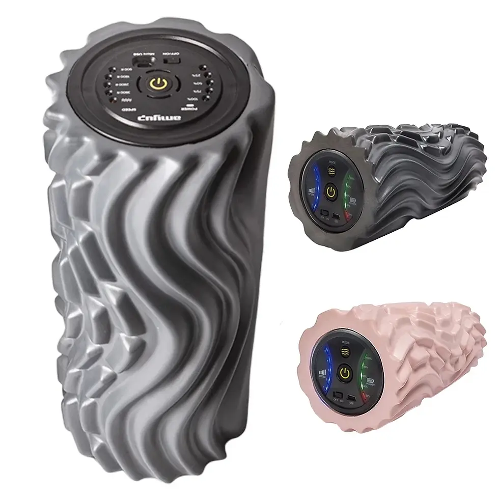 Thumbnail: Foam Shaft Electric Foam Roller Yoga Home Gym Vibration Massage 4 Or 5 Speeds Co