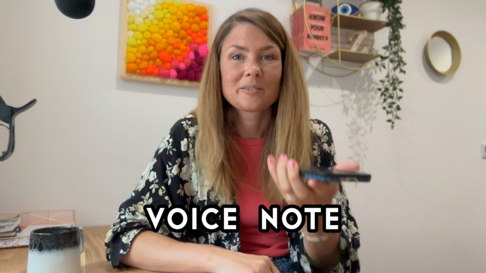 voice note coaching with Zoe Whitman