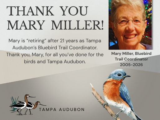 After 21 Years, Mary Miller “Retires” as Bluebird Trail Coordinator