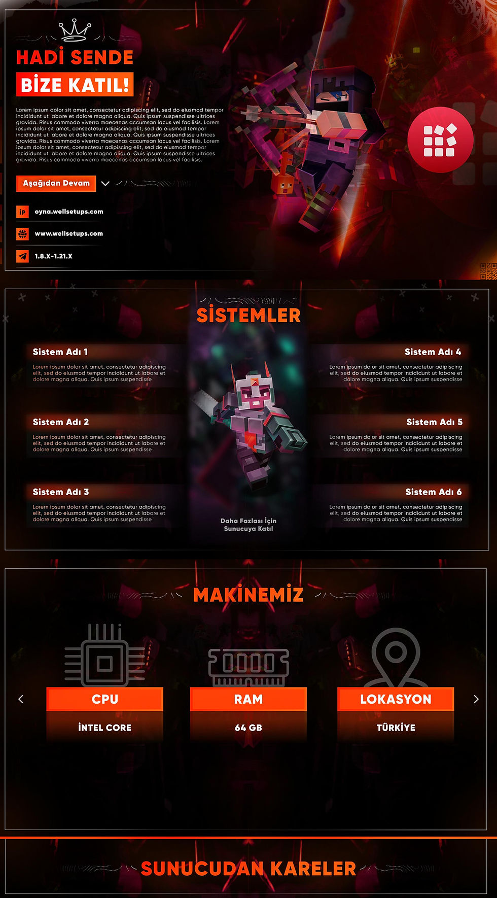 Gareth Minecraft Thread Design