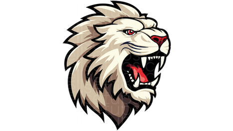 White Lion Mascot Logo, logo minecraft, mascot logo minecraft, minecraft logo, minecraft mascot logo, logo,