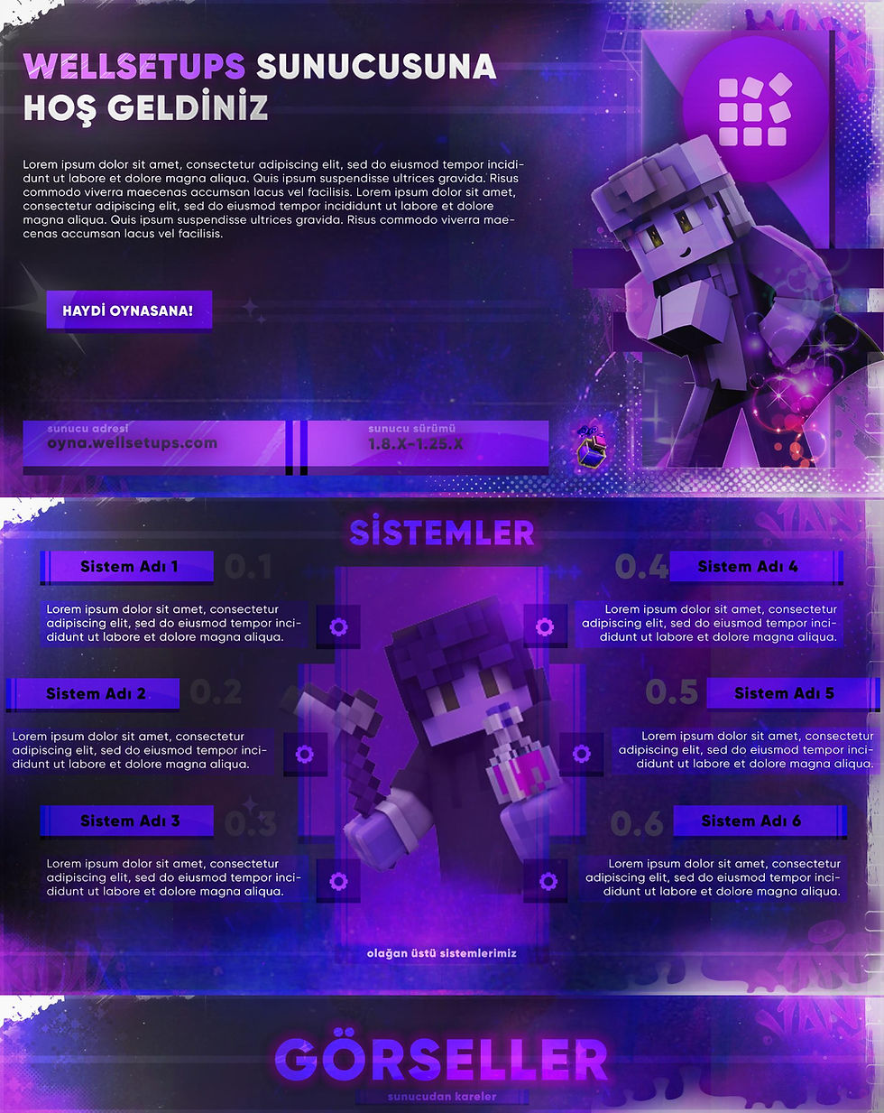 Küçük resim: Cubic Minecraft Thread Design
