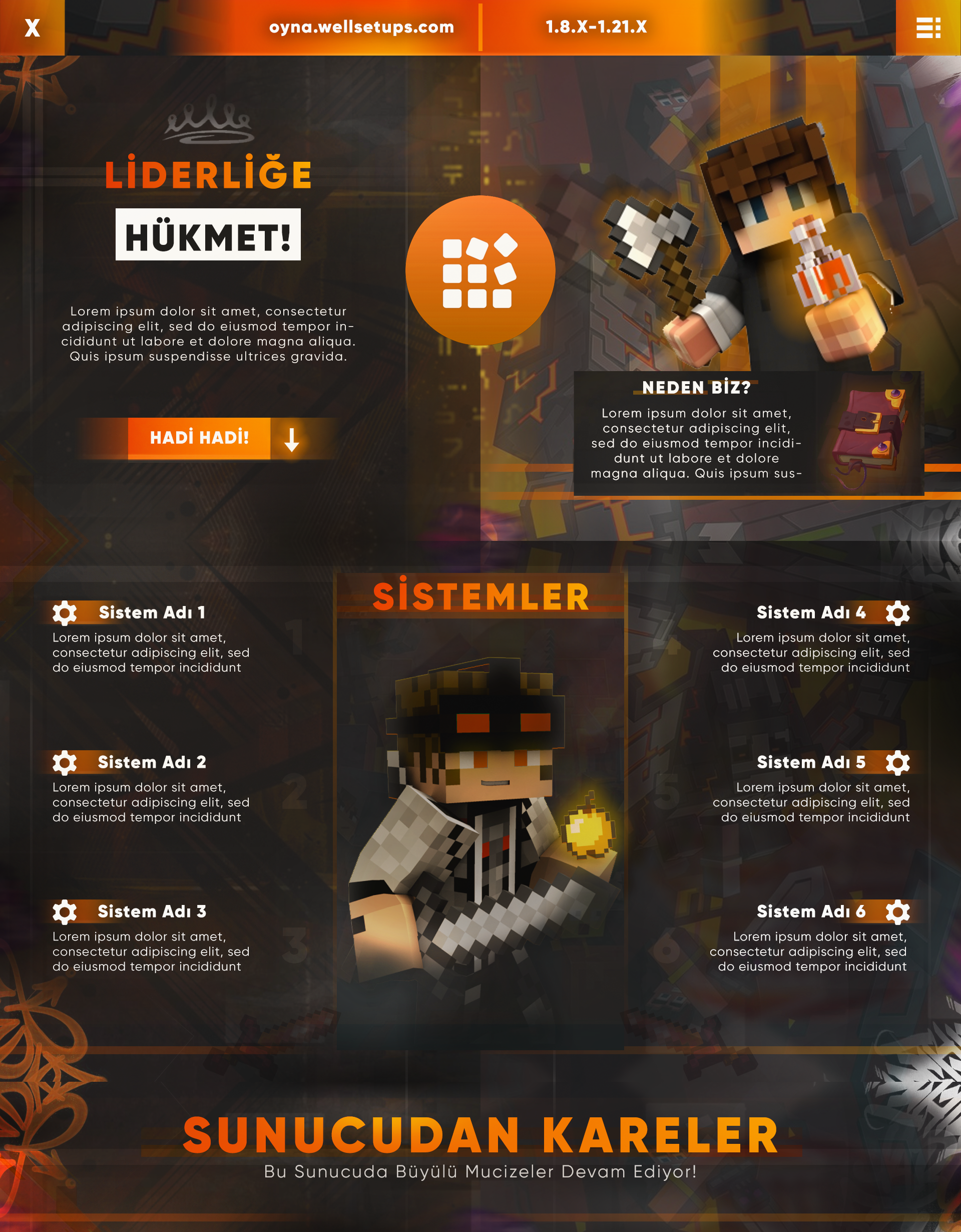 Foreda Minecraft Thread Design