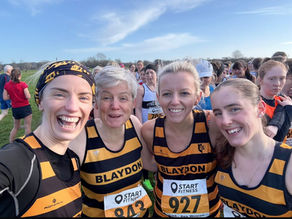 Blaydon athletes at the NEHL Sherman Cup and Davison Shield XC