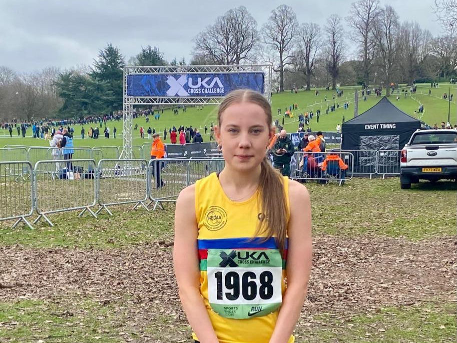 Ellie Fellows at the Inter Counties Cross Country Championships 2026
