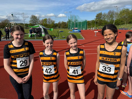 Junior Blaydon athletes at the NEYDL