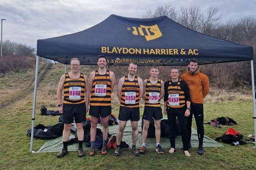 Blaydon team at cross country