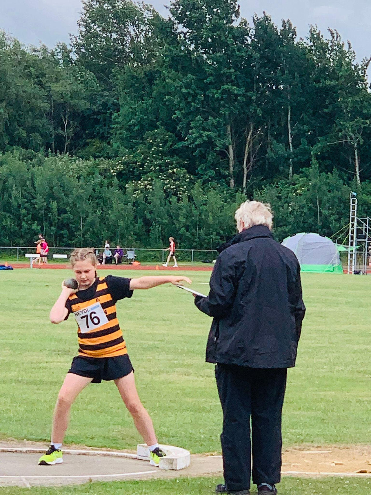 Blaydon athletes at NEYDL 22 June 2025